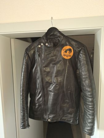 Veste cuir moto Furygan années 80 vintage 44