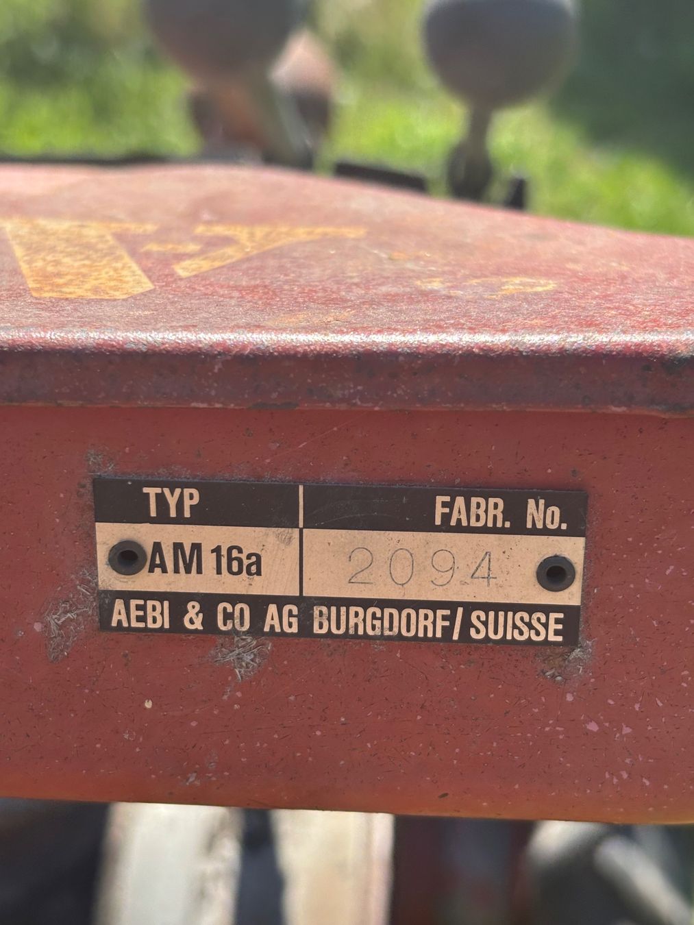 Aebi Alle Maschinen: Aebi AM 16 – Gebraucht aus Wilderswil von heirassa 5