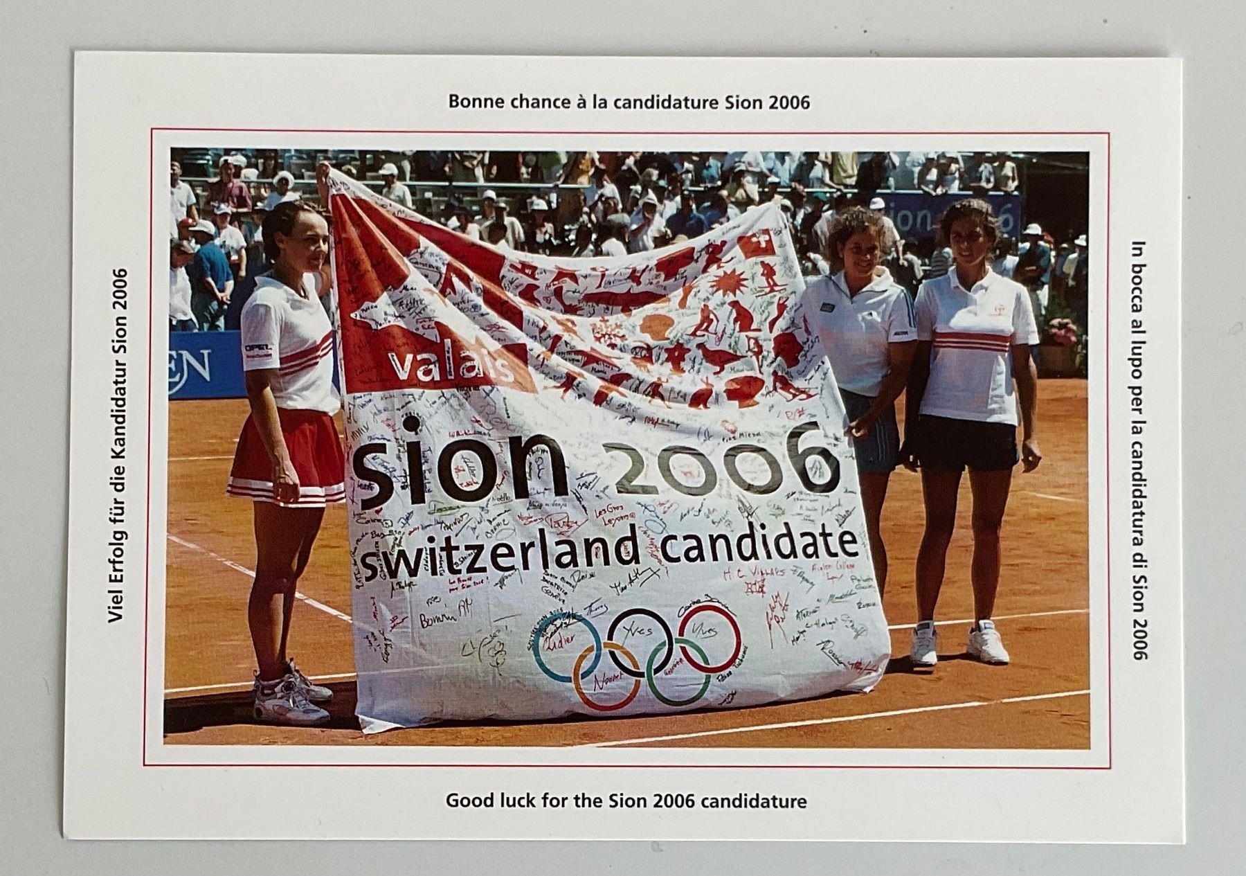 Cartoline postali: AK Olympia 2006 Tennis – Usato da Rümlang venduto da euqinom16