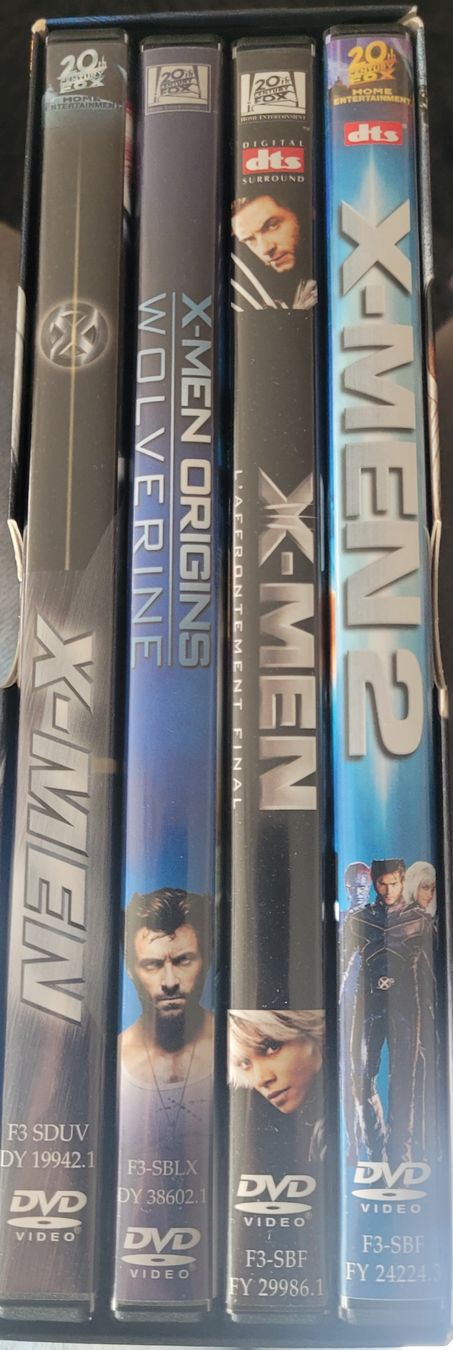 Tous les DVDs: X-MEN QUADRILOGIE – Neuf (Voir description) à Crésuz par myosotis65 1
