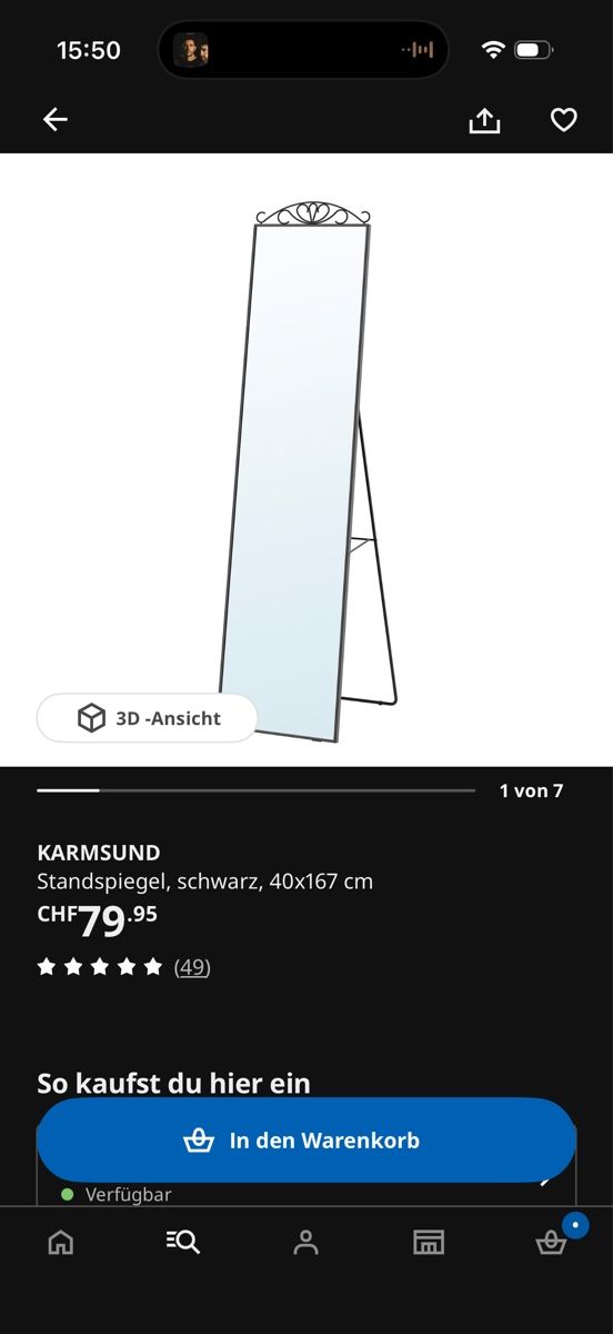 Miroirs: IKEA Spiegel – D'occasion à Bern par hellofashion721