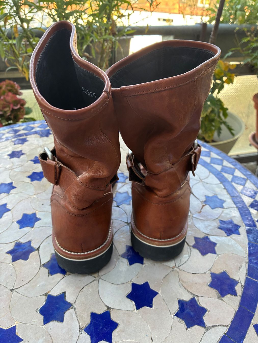 Navyboot Scarpe da uomo: Navyboot-Stiefel aus Leder, braun – Nuovo (secondo la descrizione) da Zürich venduto da thetschi 5
