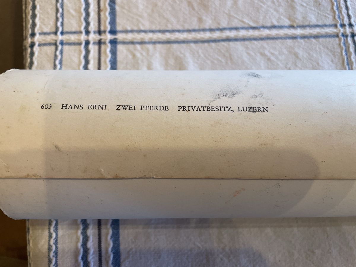 Foto & Immagini: Hans Erni "Zwei Pferde" – Usato da Holderbank AG venduto da Hallo104 2
