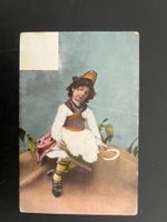Ansichtskarte  Mädchen mit Tracht koloriert ca. 1900  (V231)