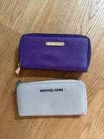 Portemonnaie Lila und Grau/Beige