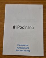 Apple iPod Nano - Original Anleitung 