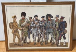 Image soldats, peintre Henry-Claudius Forestier