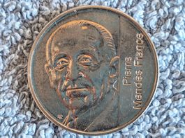 5 Francs Pierre Mendès France 1992 Kupfer-Nickel