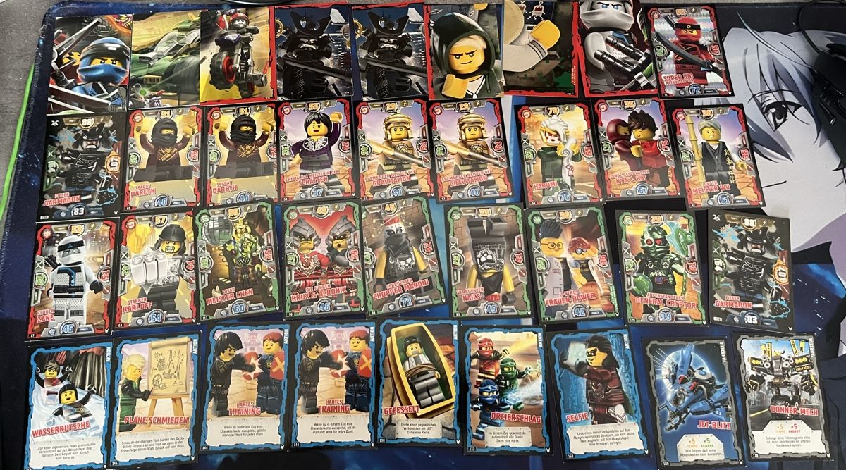 Cartes à collectionner: 48 Lego Ninjago 2018 Sammlekarten – D'occasion à Biberist par sai_bw7l 1