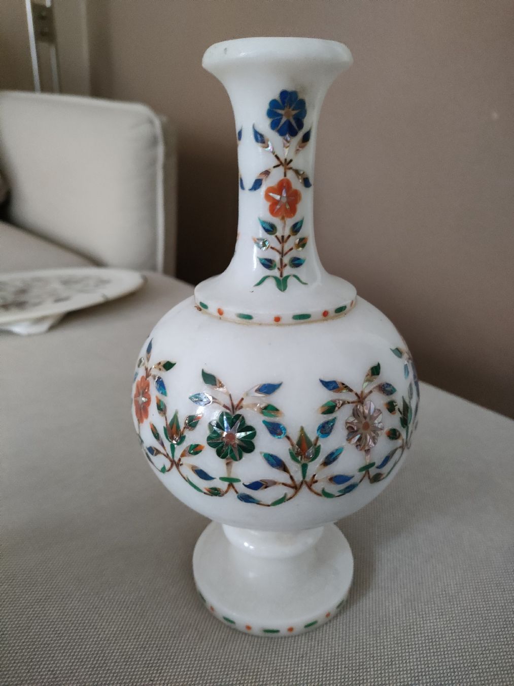 Vasi & Recipienti: Vase und Teller mit Edelsteinen, Indien – Nuovo (secondo la descrizione) da Bern venduto da Lidia.5 4