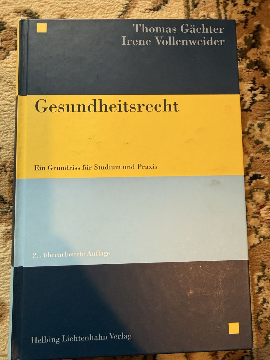 Libri: Gesundheitsrecht – Usato da Luzern venduto da bia_v2fl