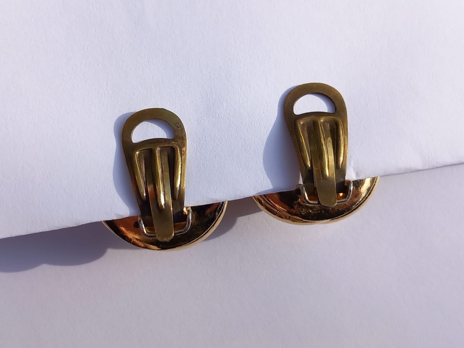 Orecchini pendenti & Orecchini a lobo: Alte Goldene Ohrclips mit Kunstperlen – Usato da Winterthur venduto da Jopf1 6