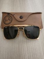 Occhiali da sole Ray-Ban oro unisex con custodia
