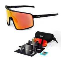 BLIZ Sportbrille Full-Set – schwarz & Rot– Ink
