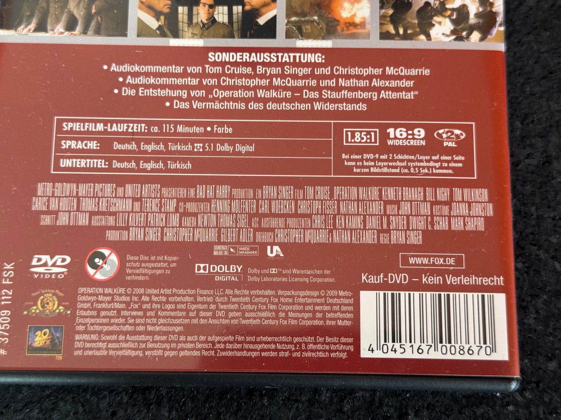 Alle DVDs: Operation Walküre "Das Stauffenberg Attentat" DVD DE/EN/TK – Gebraucht aus Fribourg von tschjoly 3