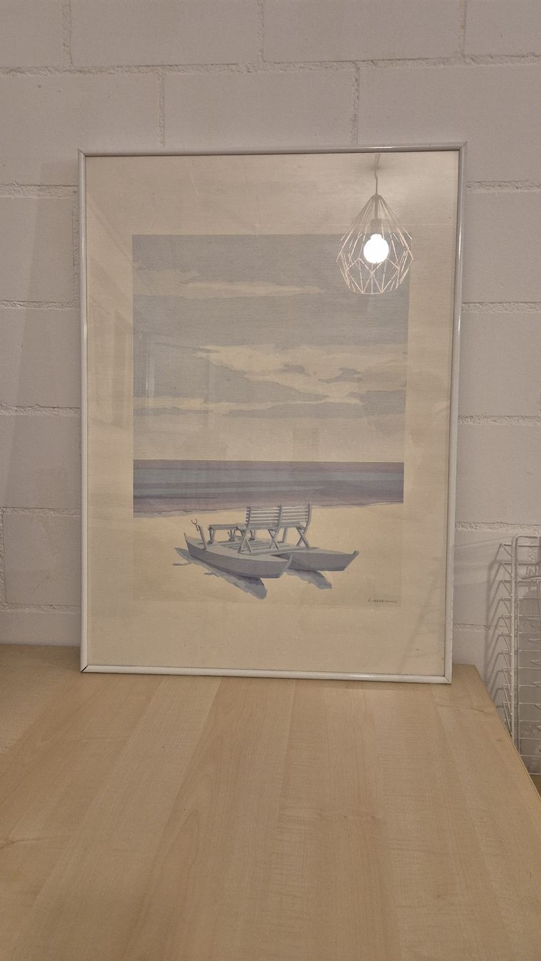 Foto & Immagini: Poster mit Rahmen Stand Boot 51 x 71cm – Usato da Watt venduto da sarahZH1995