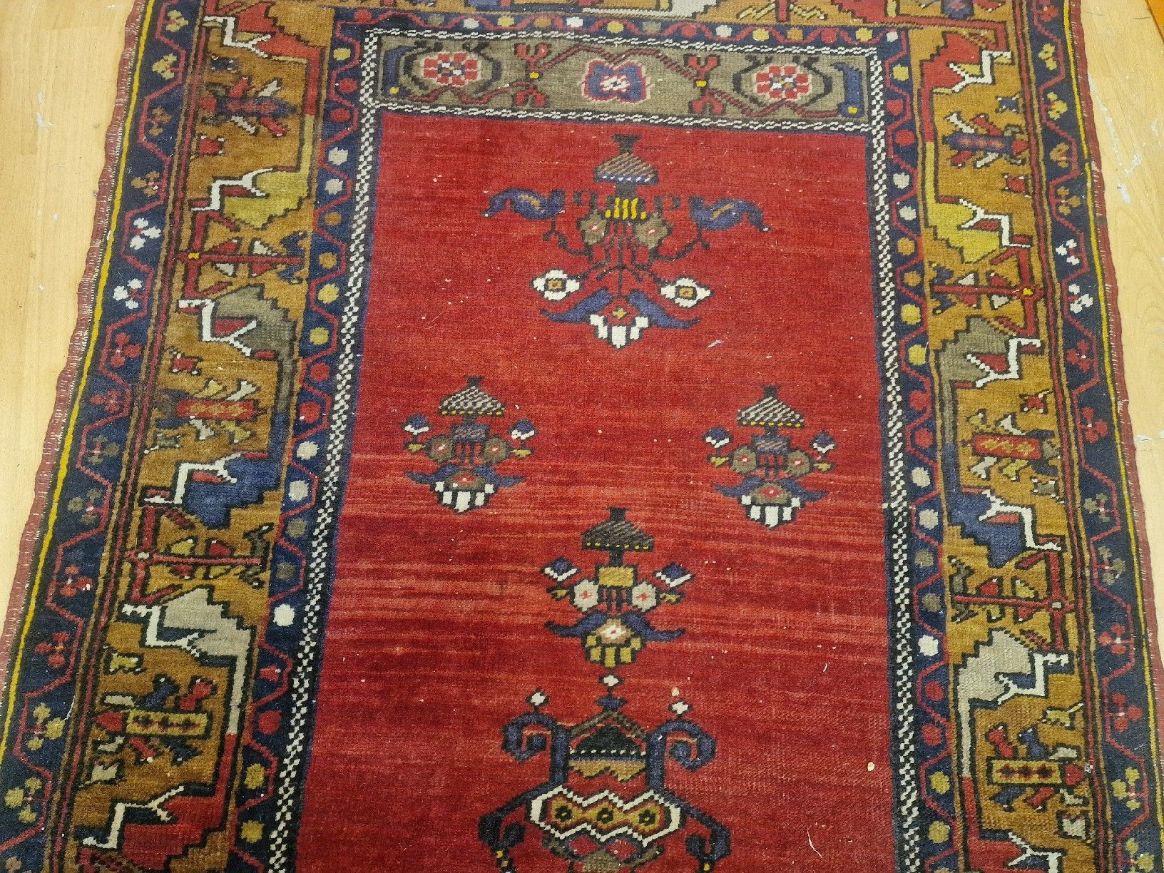 Teppiche: Orientteppich handgeknüpft rot blau mehrfarbig – Gebraucht aus BERN von Intarsia 3