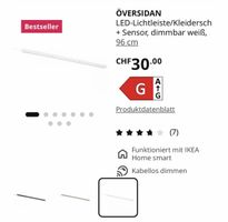 4 x Översidan Schrankleuchte Ikea