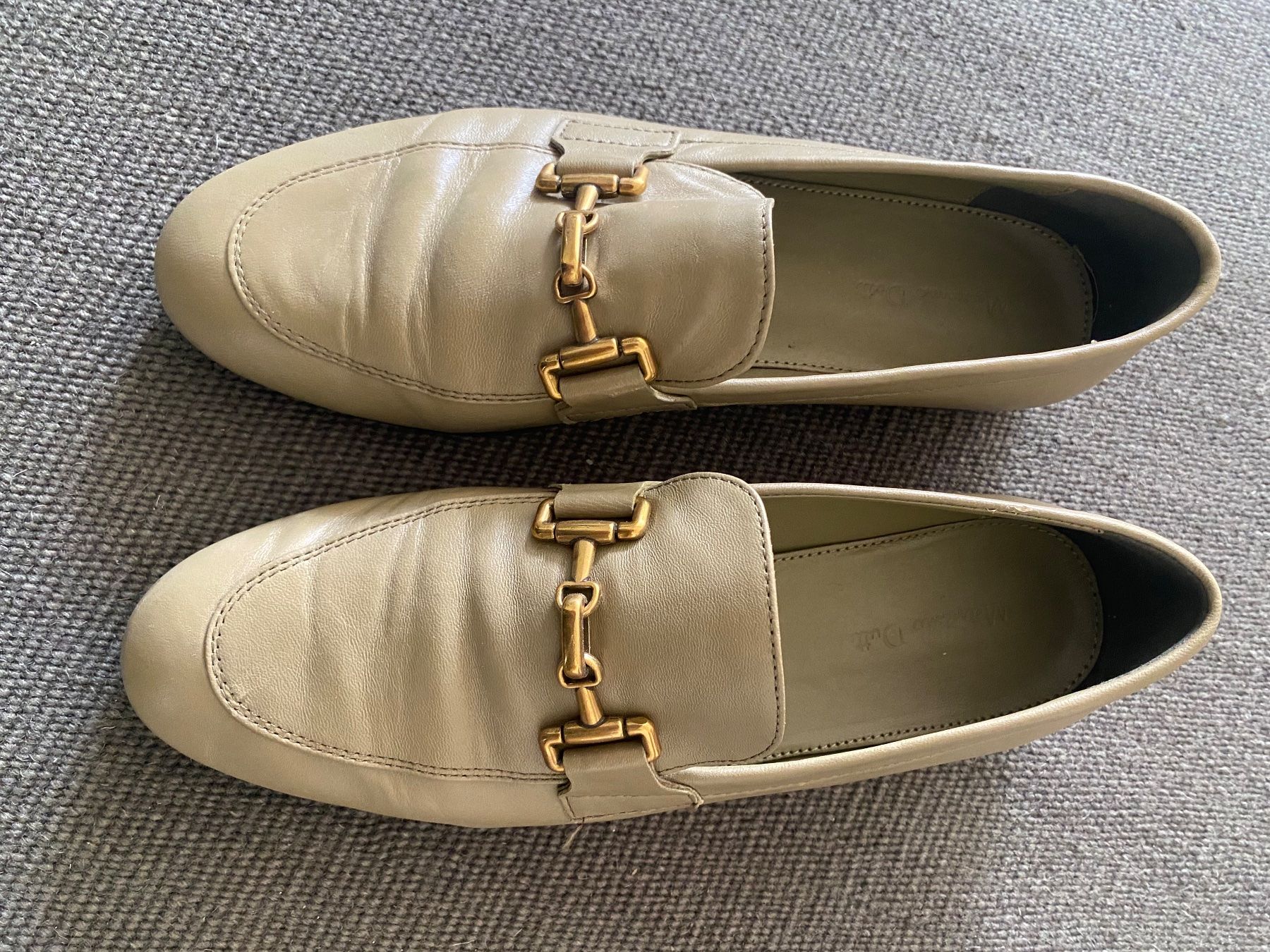 Massimo Dutti Scarpe da donna: Massimo Dutti Lederschuhe, hellgrün, Grösse 38, Top! – Usato da Basel venduto da bhc100 1