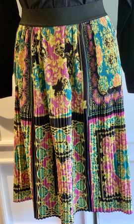 Alfredo Pauli  Plissee Rock bunt Gr.36 S - Sommer Gummibund