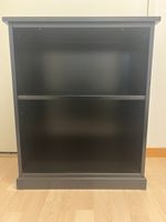 Regal schwarz Holzwerkstoff zwei Ebenen guter Zustand