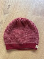 Disana Mütze Beanie, Grösse 2, bordeaux, Schurrwolle