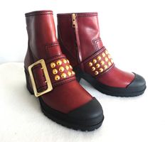 BURBERRY London Leder Stiefelette Schuh neuwertig, Gr. 39