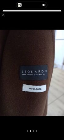 Mantel Leonardo braun Hand Made guter Zustand