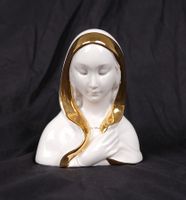 Edle Vintage Madonna Büste aus Porzellan