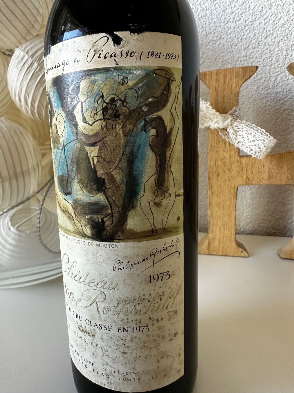 Mouton Rothschild Vino: Château Mouton Rothschild 1973 – Nuovo (secondo la descrizione) da Yens venduto da Rilou80 3