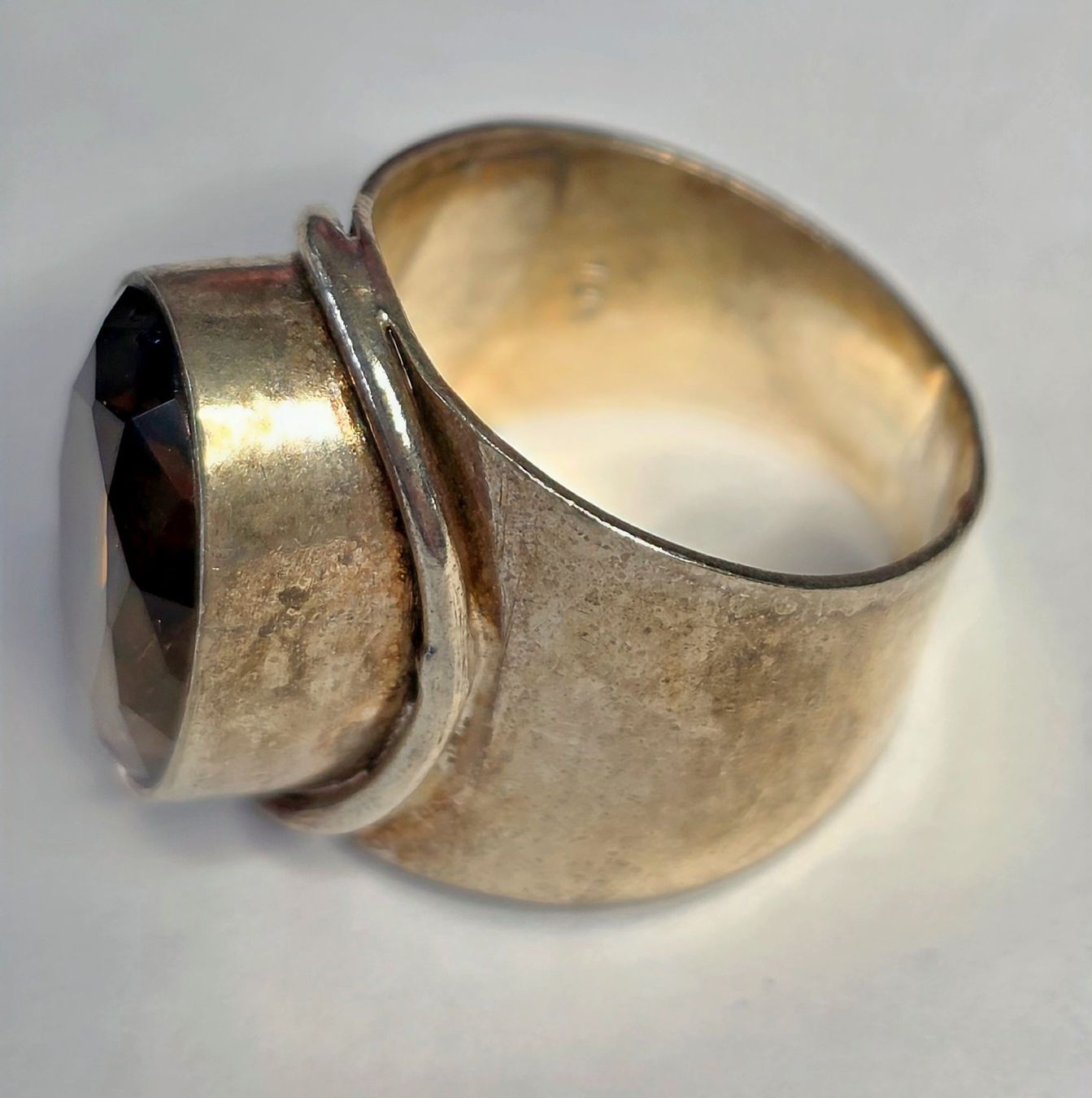 Bagues: Silberring mit braunem Edelstein – Neuf (Voir description) à Zürich par adriben 7