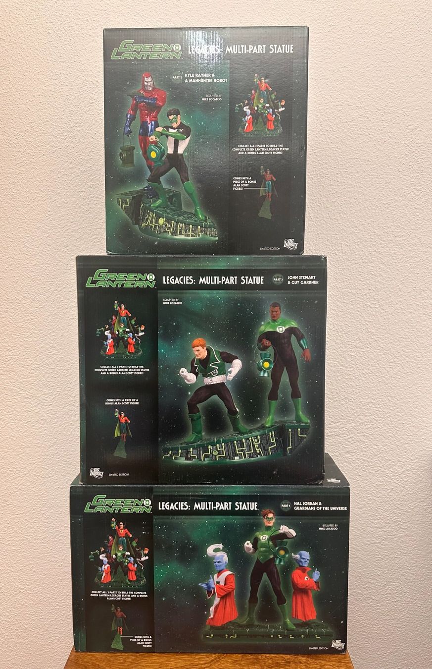 Statuette: DC Direct: Green Lantern Legacies Multi-Part Statue -3 Teile – Usato da Rotkreuz venduto da Mr.TeaLeaf 5