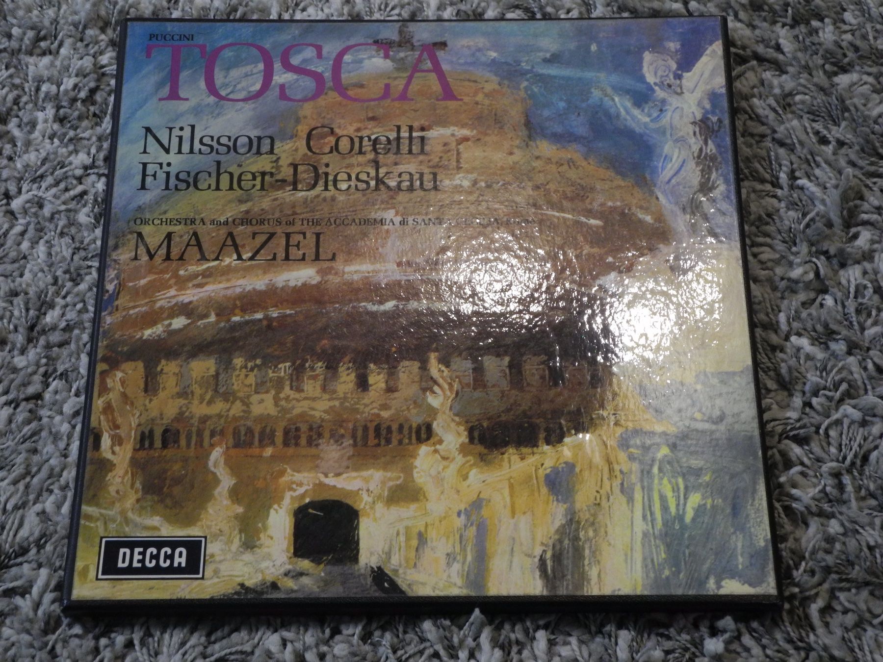 Vinyles: PUCCINI: TOSCA - MAAZEL/NILSSON / CORELLI - DECCA SET 341/2 – Neuf (Voir description) à Fahrwangen par Swirl2