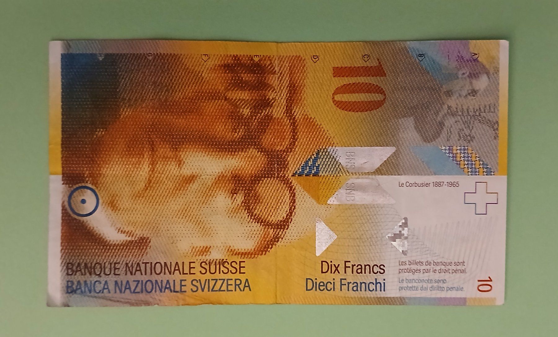 Banconote: Schweizer Banknote 10.- (8. Serie) – Usato da Ueberstorf venduto da Lee-Loo