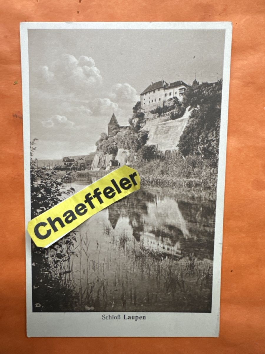 Ansichtskarten: Antike Ansichtskarte Schloss Laupen,mailed 1934 – Gebraucht aus Zürich von Chaeffeler