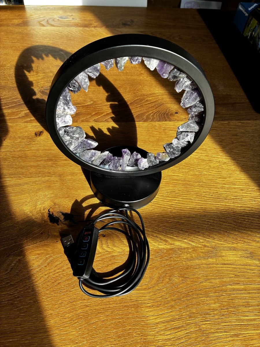 Lampen: Dekorative Amethyst Lampe – Neu (gemäss Beschreibung) aus Appenzell von bond77