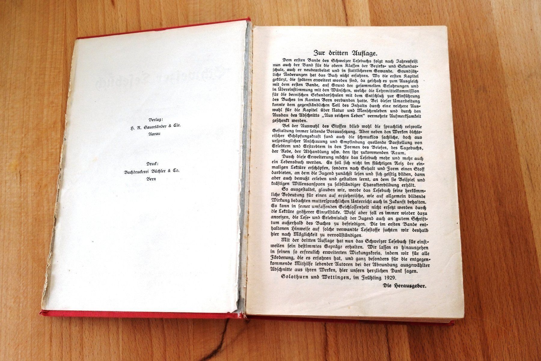 Libri: antikes Lesebuch 1929 – Usato da Madiswil venduto da Stratosteve 1