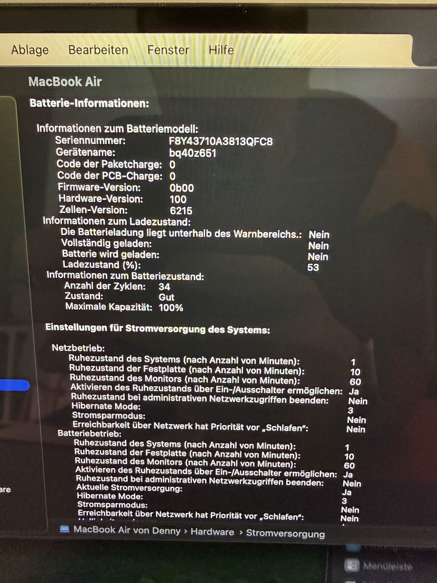 Apple Notebook: MacBook Air M3 10-Core GPU 24GB RAM 512GB Storage Space Grey – Nuovo (secondo la descrizione) da Basel venduto da Mr.Krabs1990 6