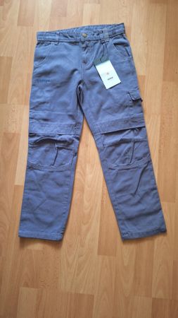 Pantalon cargo gris enfant taille 122/128- neuf