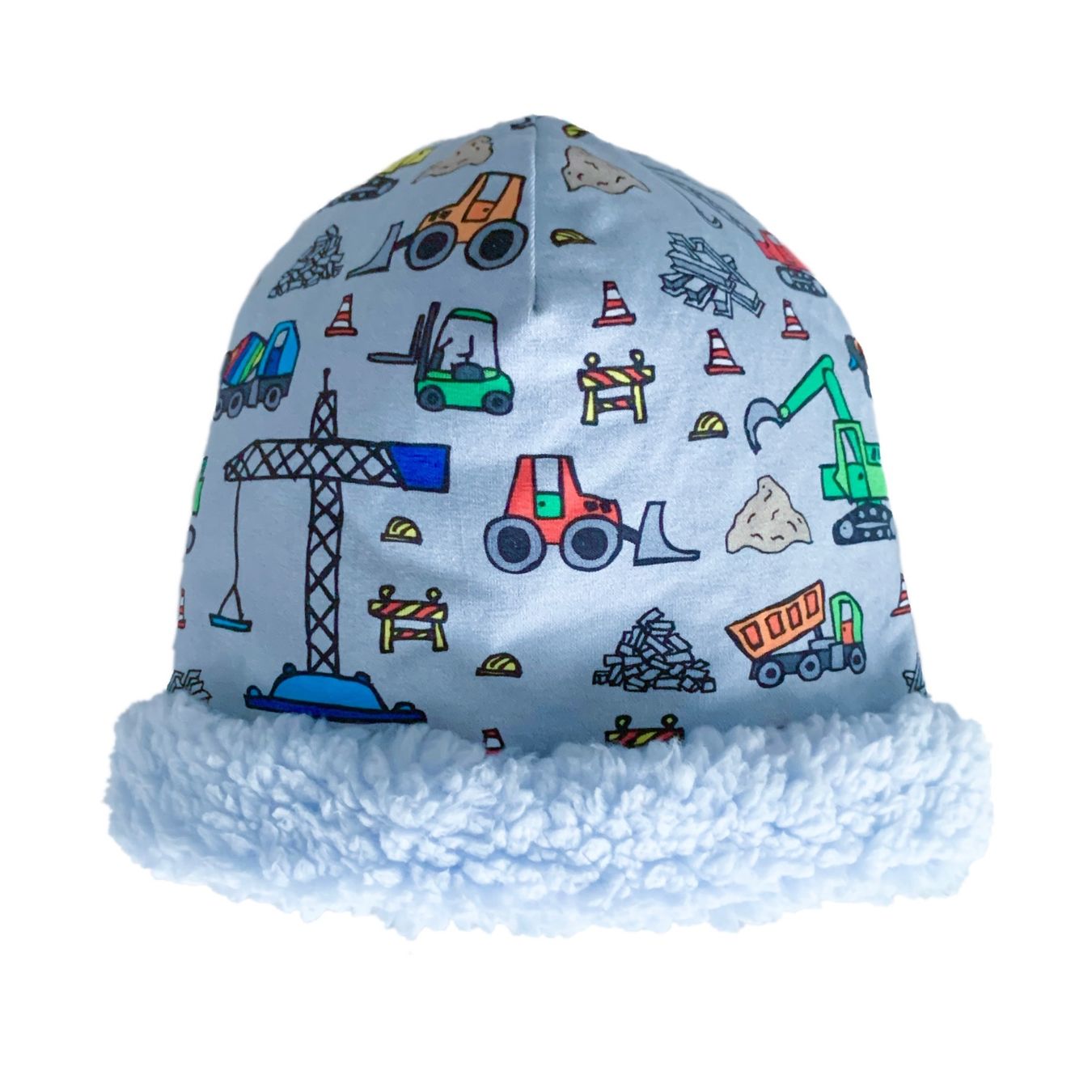 Berretti & Sciarpe: Handmade KAPPE Beanie wendbar BAUSTELLE – Nuovo e nell'imballaggio originale da Emmenbrücke venduto da swissmade-miracles 2