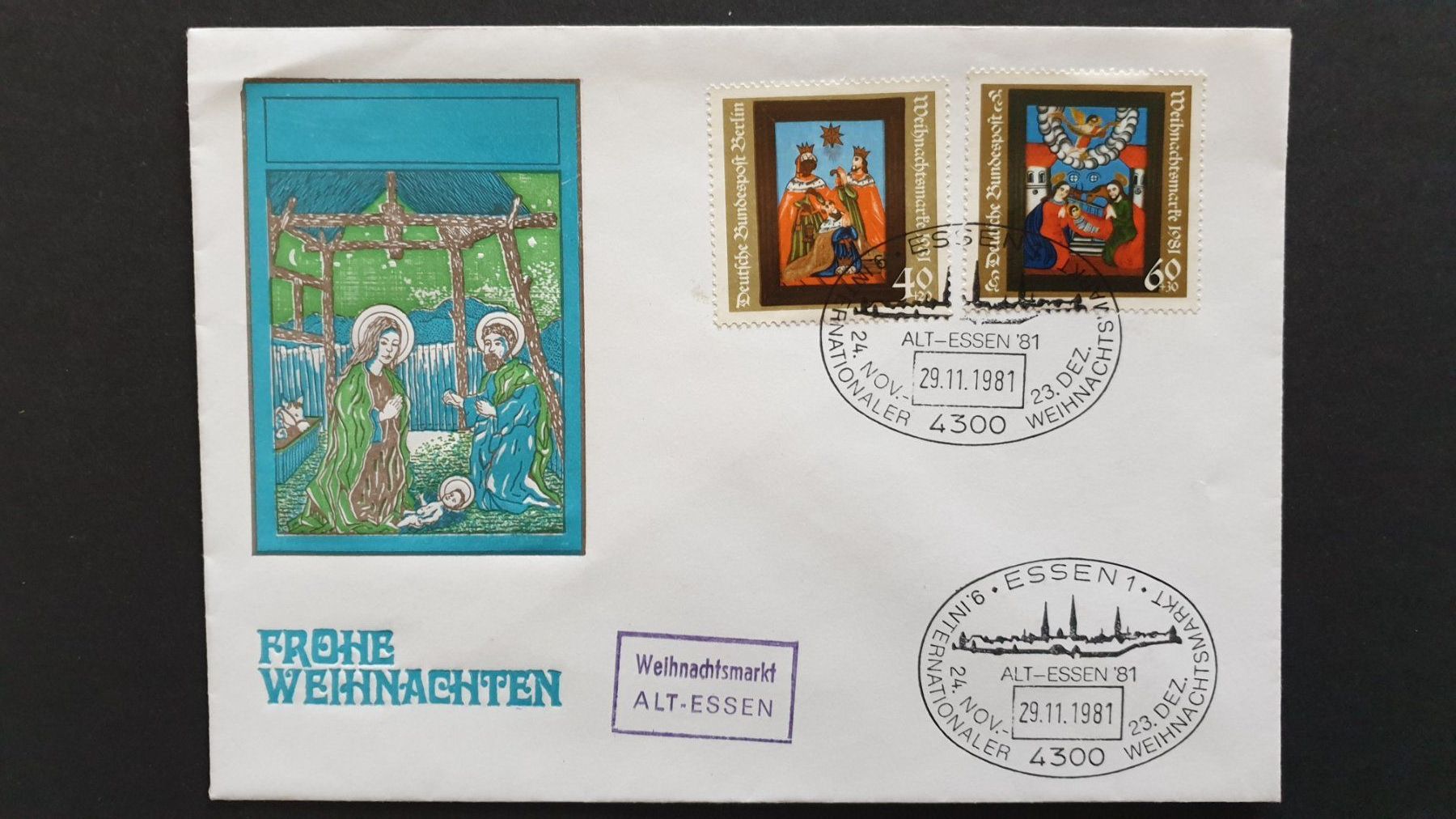 Tutti i francobolli: Weihnachten. Deutsche Bundespost. – Usato da Goldach venduto da armando_r 4