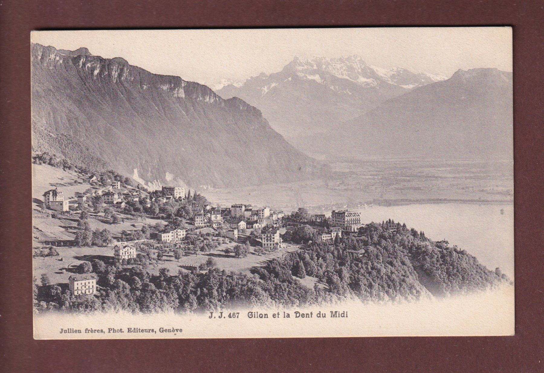 Ansichtskarten: GLION - Dents du Midi – Gebraucht aus Pully von nicecards-shop