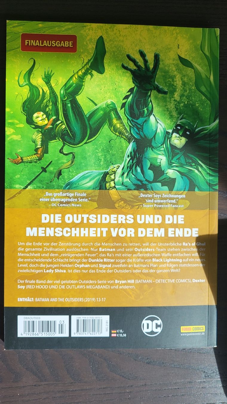 Comics: Batman and the Outsiders: Daemonfire Comic German dc graphic – Gebraucht aus Zürich von hea_sxv7 1