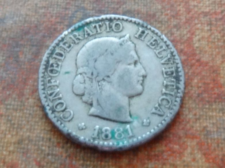 Tutti le monete: 5 Rp. 1881 – Usato da Romanel-sur-Lausanne venduto da Swift13