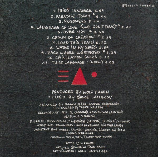 CD: Wolf Maahn THIRD LANGUAGE Pop Rock Synth-pop CD – Usato da Kandergrund venduto da Sososo 8