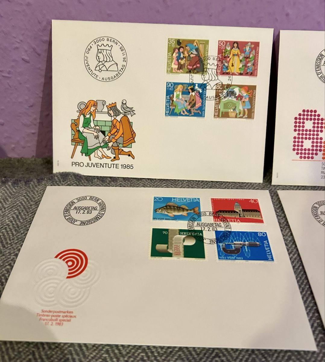 Tutti i francobolli: lot de six FDC des années 80 – Usato da Petit-Lancy venduto da Pierre_le_voyageur 3