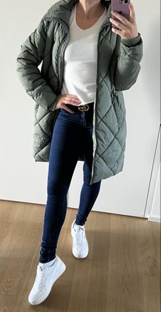 Neu Vila Steppmantel Khaki Gr. 34 Mantel oliv Jacke 