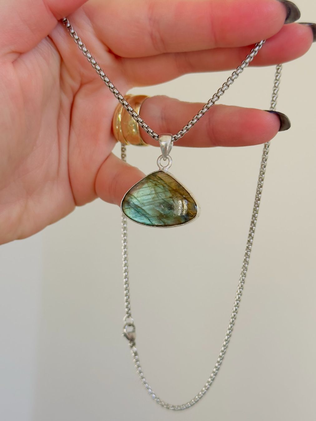 Catenine: Labradorite necklace – Nuovo e nell'imballaggio originale da Genève venduto da AGBERG 5