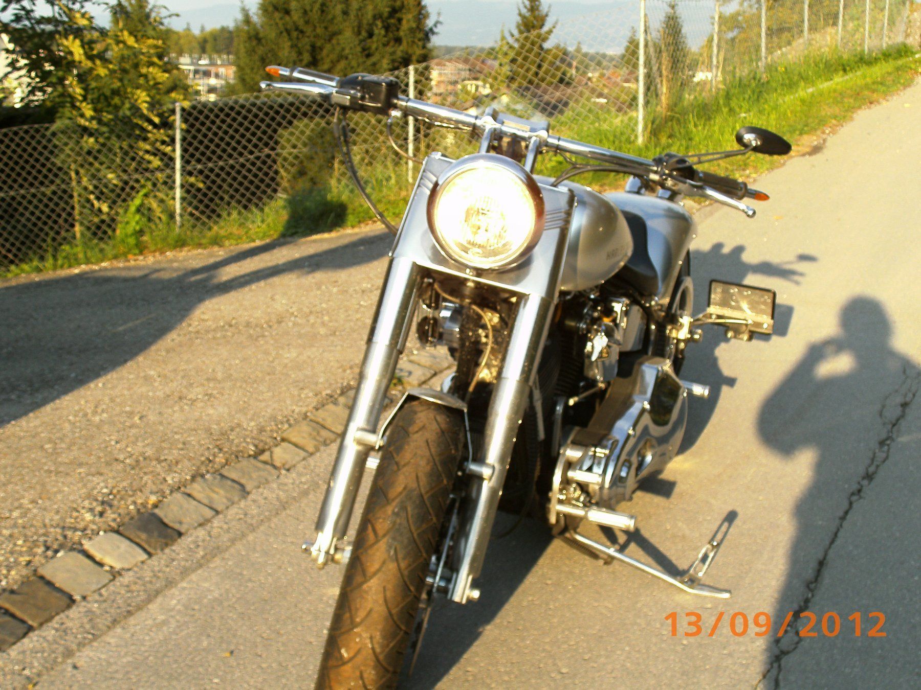 Harley-Davidson Altro: Harley-Davidson, FLSTF Fat Boy, einzigartiger Umbau ab MFK . – Usato da Thal venduto da alfi27 3