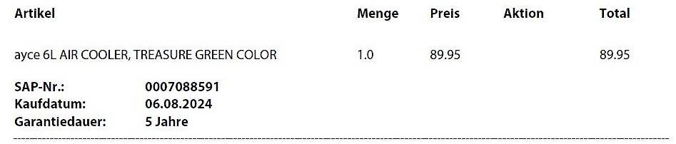 Condizionatori: Luftkühler – Usato da Paspels venduto da Scopus 4